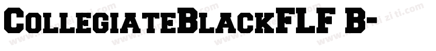 CollegiateBlackFLF B字体转换